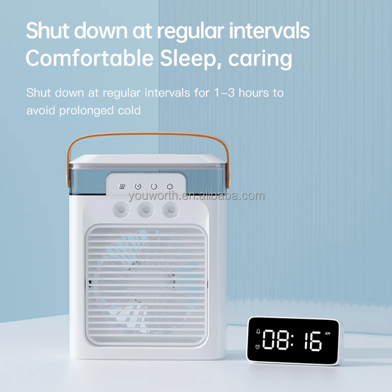 Portable Mini Air Conditioner, USB, Battery, ABS - detail 16