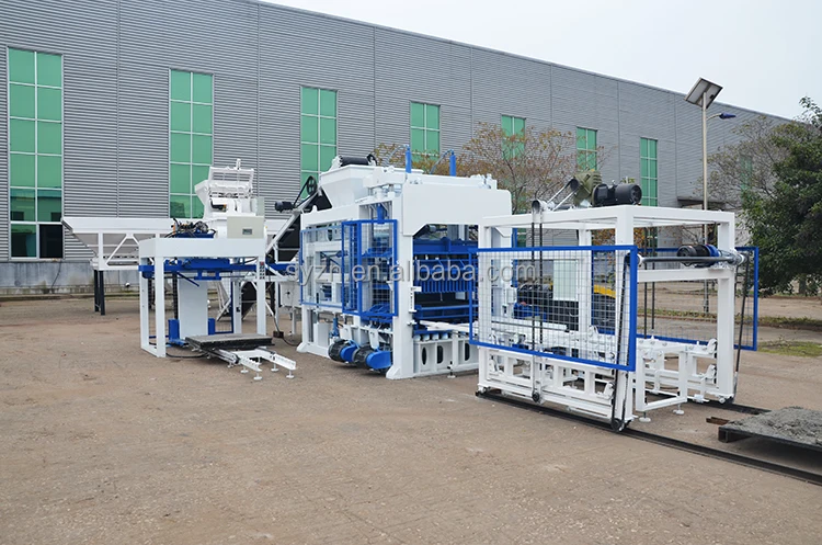 SY QT15-15 Automatic Hollow Cement Concrete Block Brick Making Machine ...