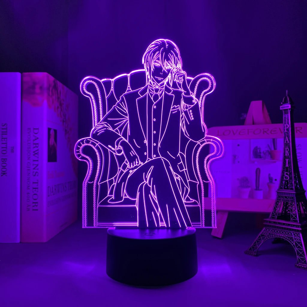 LED Night Lights Anime Vampire Knight For Kid Room Decor Manga Acrylic 3D  Lamps