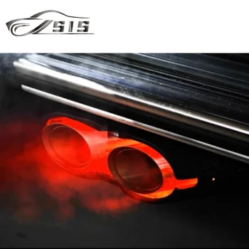 G Class W464 W463A Dry Carbon Fiber Rocket Style Exhaust Tips Fit For Car Auto G500 G63 Bumper Exhaust Pipes System