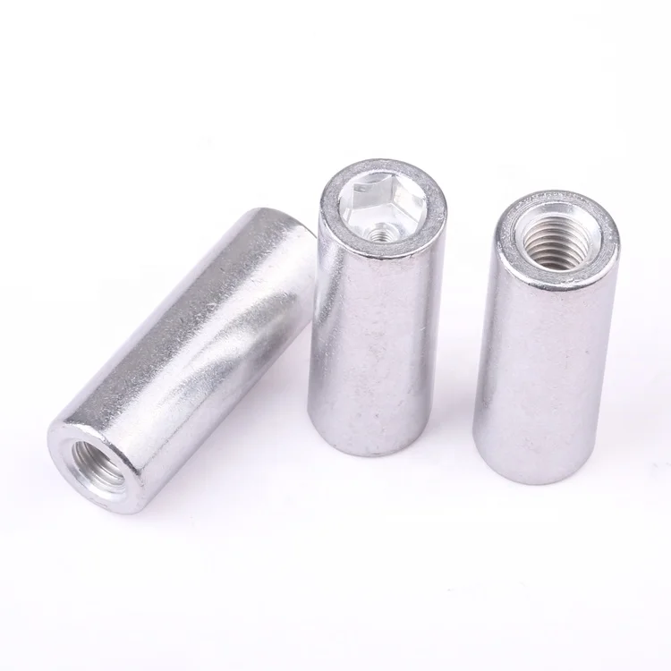 Non-standard customization internal thread nut sleeve 6063 aluminium passivation for electronics