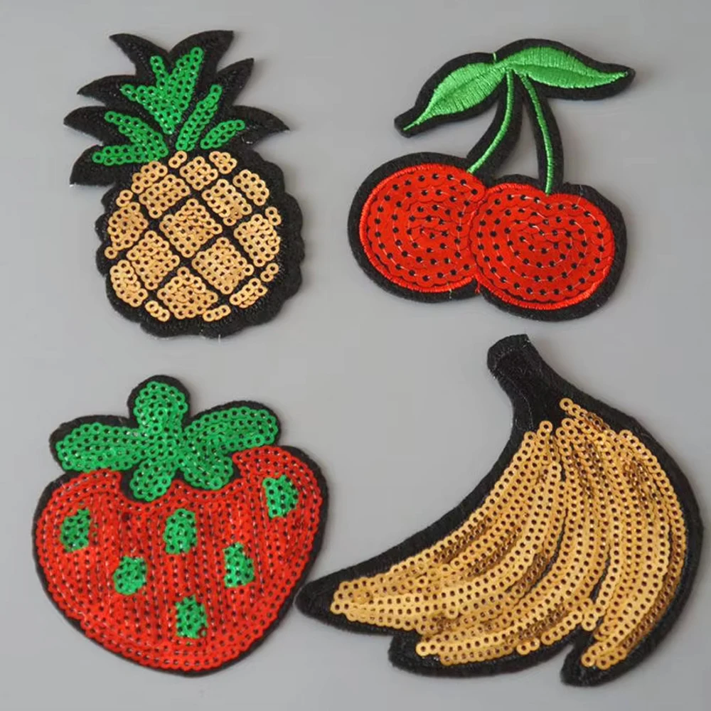 Lindo Mini Parche Bordado De Fresa Planchar O Coser, Pa... | Cuotas Sin