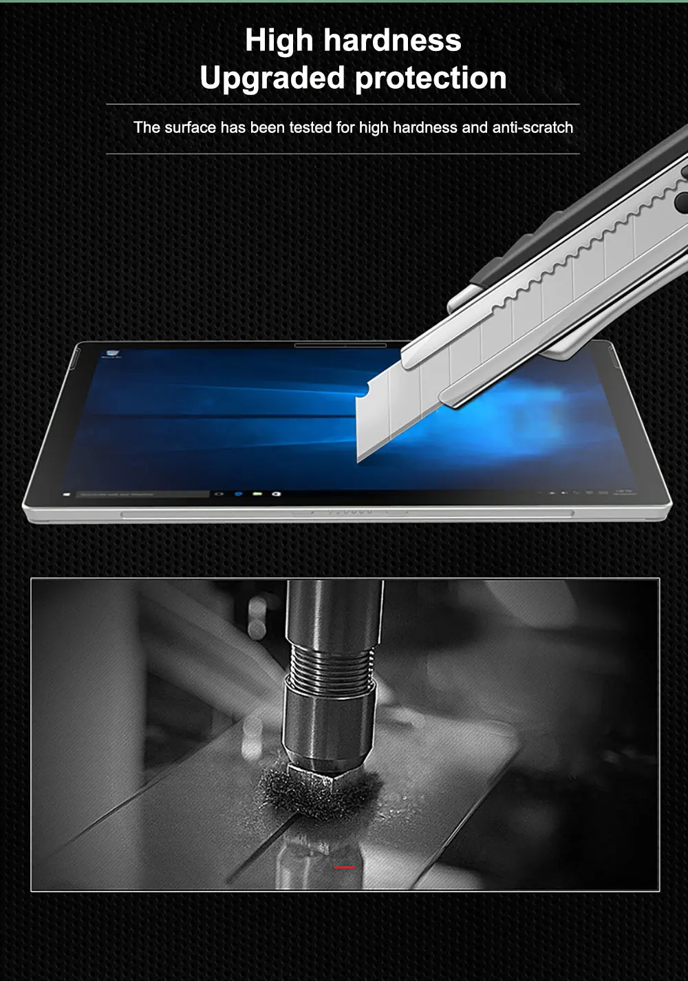 Tablet Tempered Screen Protector For Microsoft Surface Pro 10 9 8 Glass High Quality Knock-Down Anti-Scratch Ghm095 Laudtec supplier