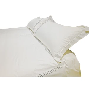 Commercial Hotel Bed Sheet Set 100 Percent Cotton Satin Stripe Easy Care 4PC