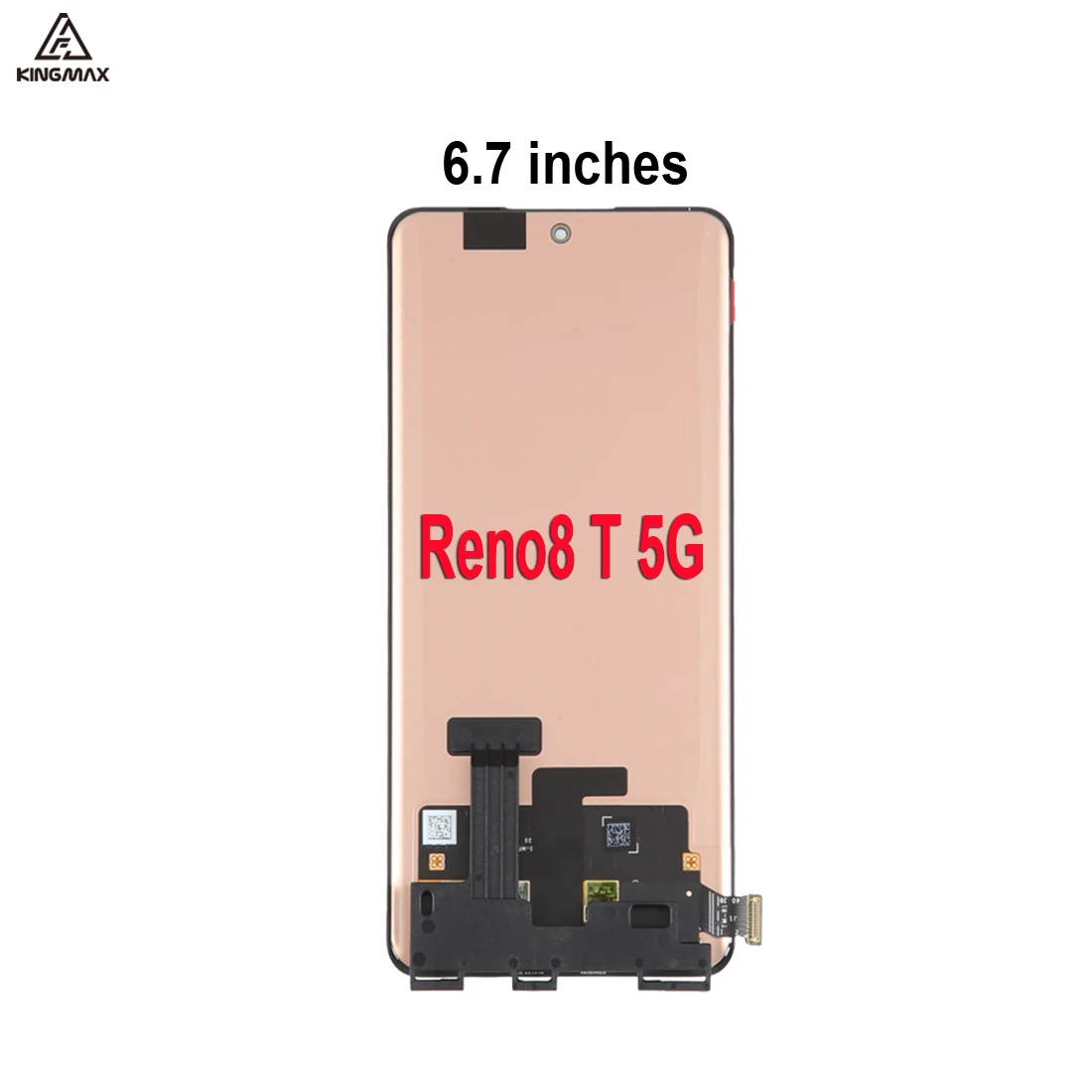 TFT For Oppo Reno8 T 4G 2023 LCD Display Replacement CPH2481 Touch Digitizer Assembly Repair Kits With Frame (Black, No Fingerprint, Not For 5G