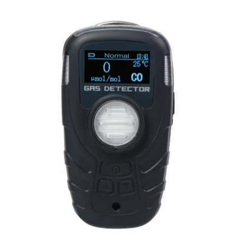 Portable Single Gas Detector LCD Sound Light Vibration Alarm LEL O2 H2S CO O3 CO2 