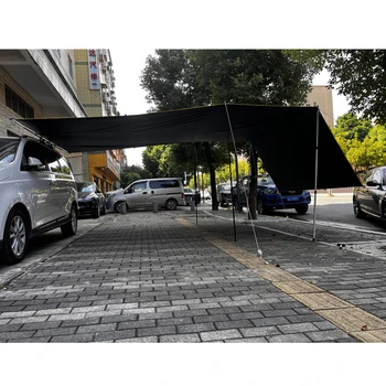 High Quality 3*6M Car Side Awning Wall  Off-Road Sun and Rain Shade Waterproof  Outdoor Camping Awn Tents 2PCS/1Set