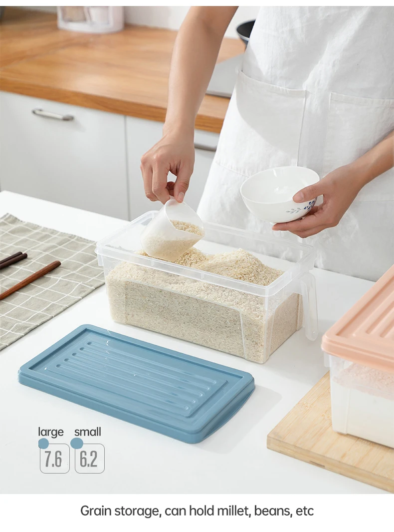 Kitchen Stackable Food Storage Containers Transparent Eco-Friendly PP ...