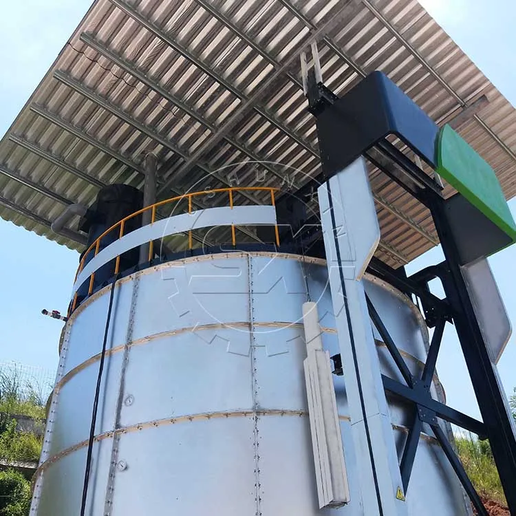 Closed Composter Reactor Composting Machine Manure Fermentation Tank Farm Machine