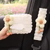 Off-white sunflower puff pastry paper box shoulder pad