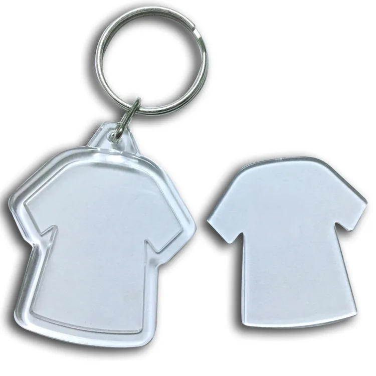 DIY Key Chain Transparent Blank Acrylic Keychain Custom Printed Photo Frame clear Acrylic Photo Keychains