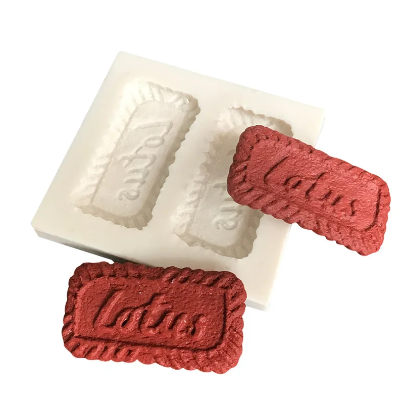 Cute Square Biscuit-Shaped Silicone Mold: for Candle Making & Resin Ornament Crafting details