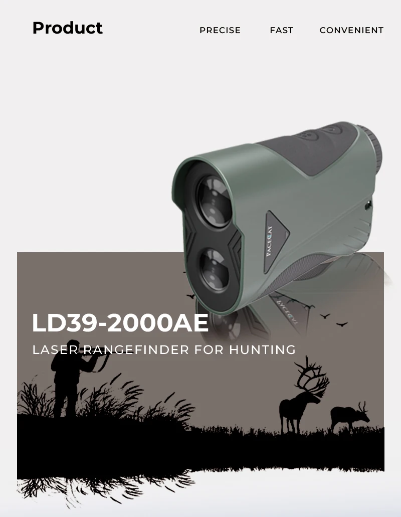 Long Distance Oled Good Quality Hunting Rangefinder 2000y Range Finder