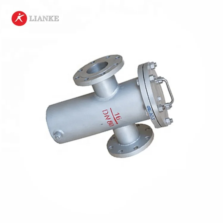 DN80 PN16 Flanged Connection 200 Mesh Stainless Steel Big Basket Strainer Industrial
