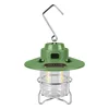 Green Retro Camping Light with Polymer Battery