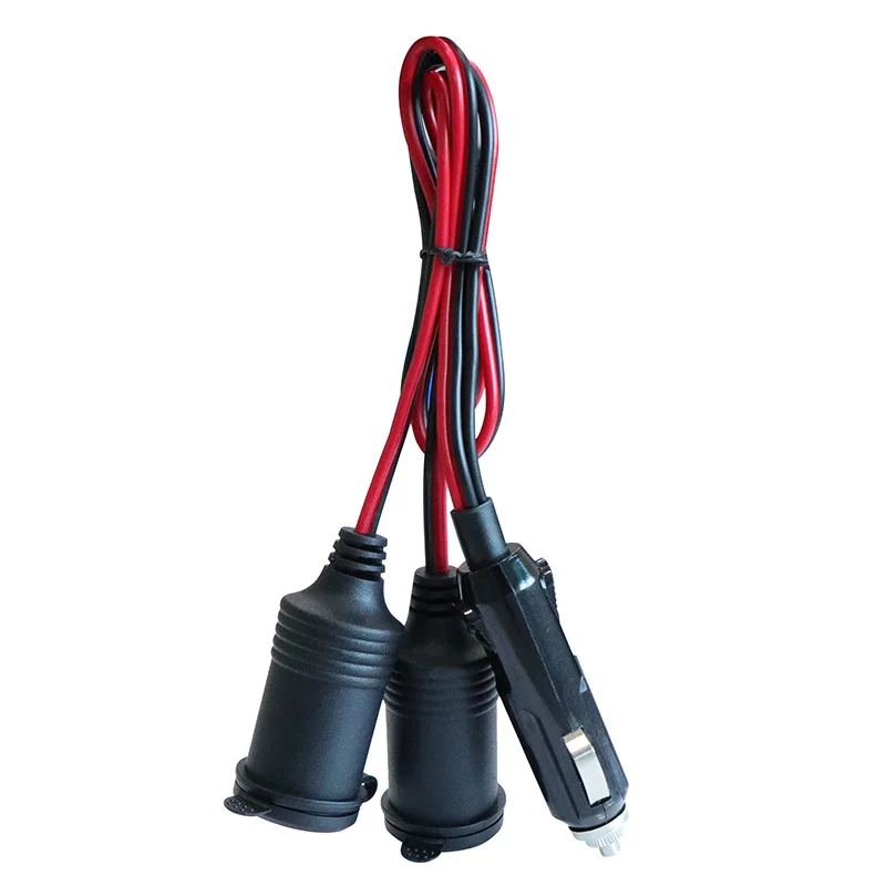 12v cigarette splitter cable 15cm 12/24v Cigarette Lighter Splitter Cable 1 Plug to 2 Socket 2P*16AWG|  Alibaba.com