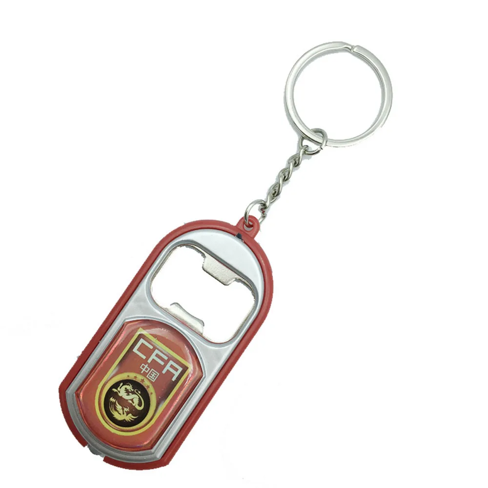 2026 Football World Zinc Alloy Portable Flags Design Bottle Opener Minimalist Creative Keychain Bottle Opener