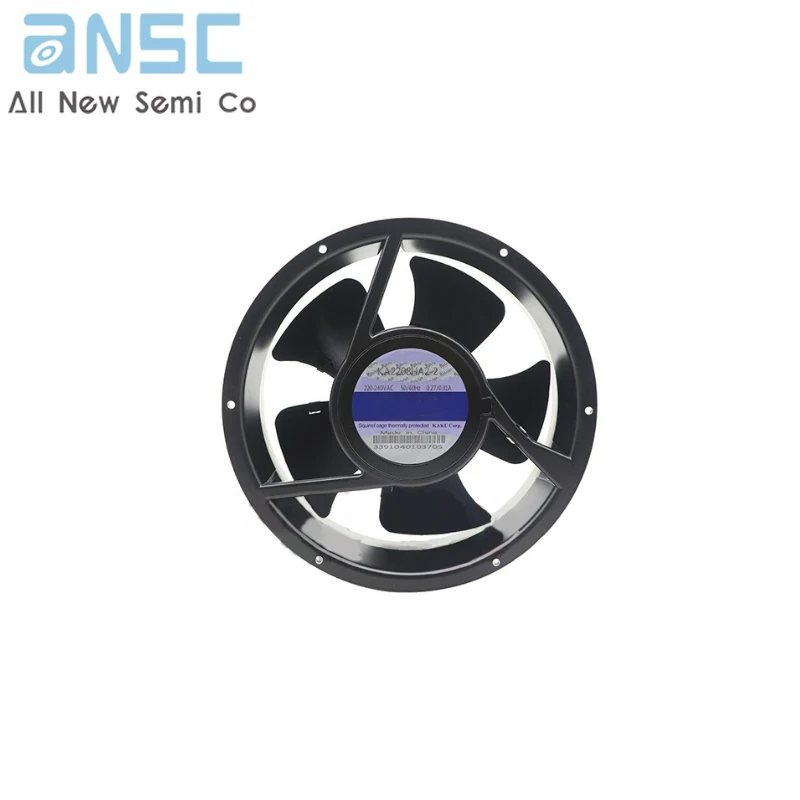 Original Axial Flow Fan KA2208HA2-2 AC220V 0.27A IP55 Waterproof Fan Distribution Cabinet Fan