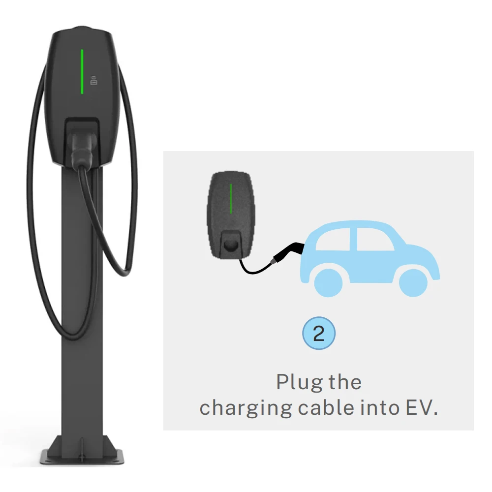 11 KW  EV Charging Station Home  3 Phase Type 2 EVSE  Wall box Home  Charger for Electric Vehicle Car With Load balance Solution