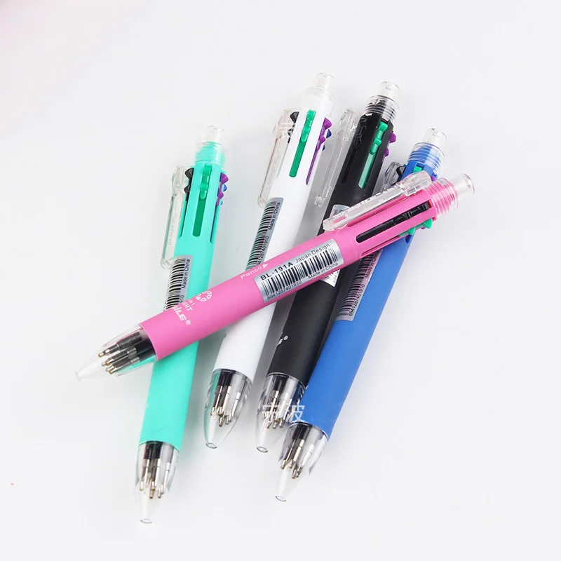 Multicolor Ballpoint Pen Five Color Ballpen 5 Color Pen With Mechanical ...