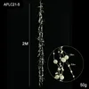 2m milky white round bead string