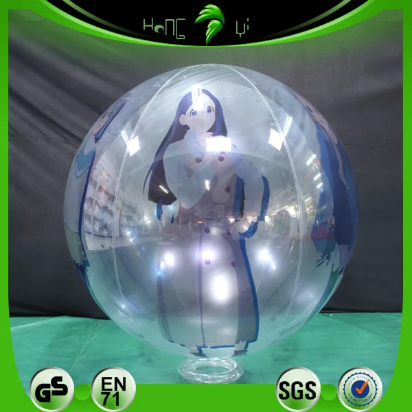 Swimming Pool Toy Custom Inflatable Transparent Beach Ball Customized ...