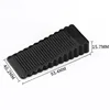 Small black triangular door stop