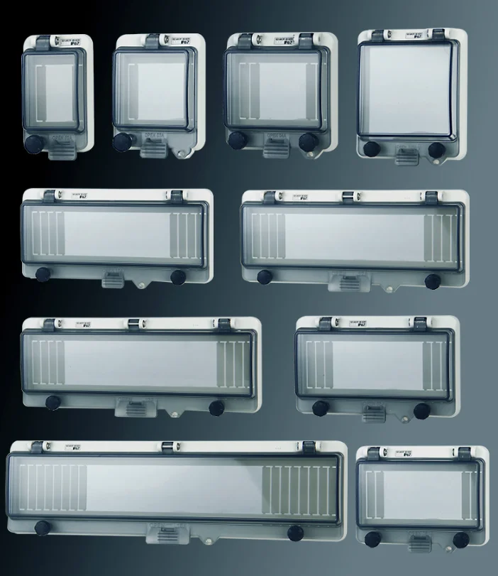 IP67 PC 2-18 Way Transparent Waterproof protection Distribution Box Window Cover