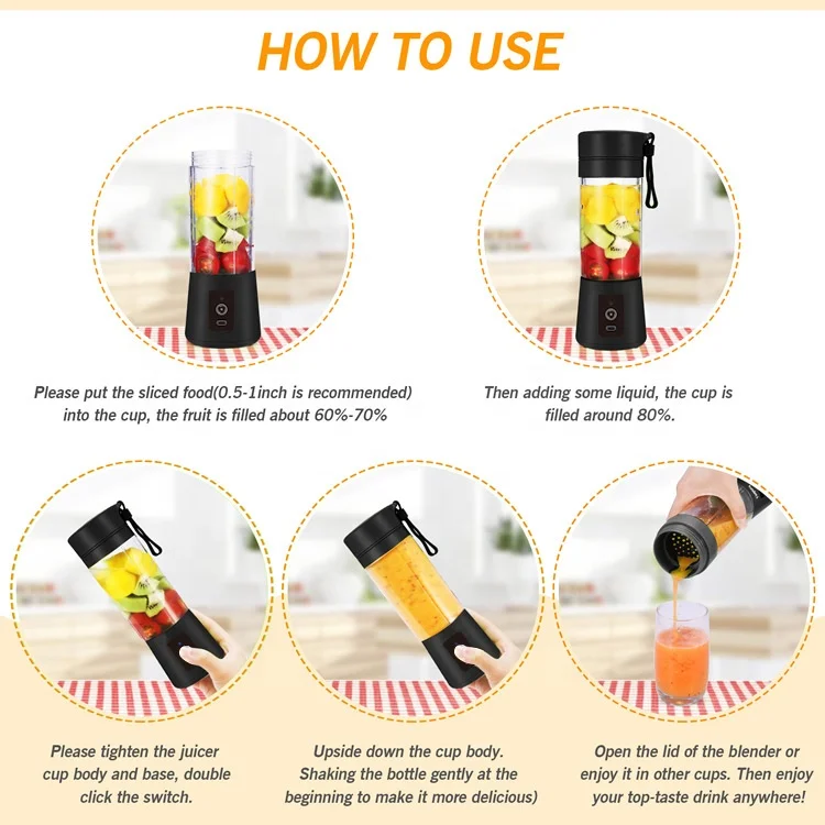 Easy to Operate Electric Juice Cup Juice Extractor Multifunctional Home Juicing Cup Portable Kitchen Supplement Mixer Crusher 4