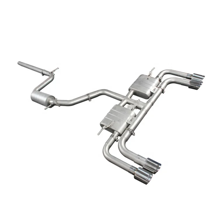 Wholesale New Product Smooth Surface Steel Auto  Sound Exhaust Pipes Catback Muffler for Audi A3 1.4 1.8T 2.0T