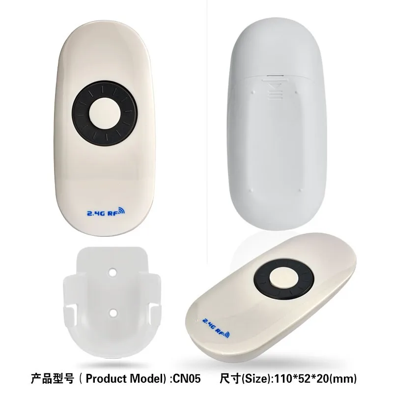 Mini RF Wireless LED Touch Remote Controller  Plastic Enclosure RGB Dimmer Controller Shell for Single Color Light Strip