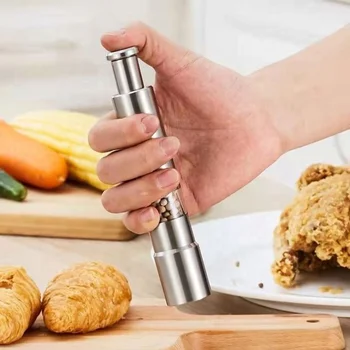 30Ml Portable Manual Spice And Herb Mill Stainless Steel Salt Pepper Grinder