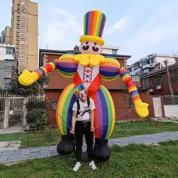 Custom LED lighting parade decoration costume inflatable parade dancing air puppet clown / inflatable puppets for adults