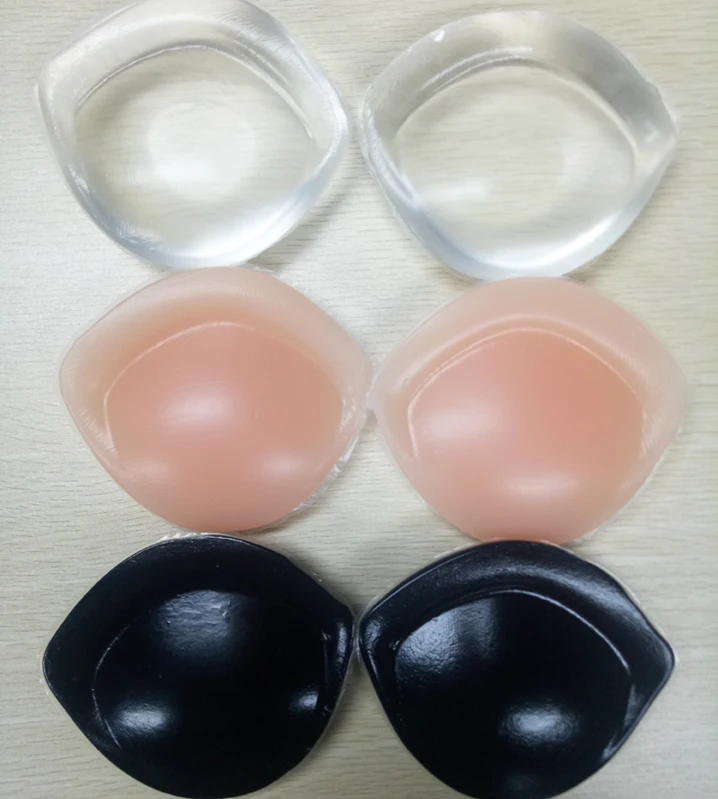 Ellxen 1 Paar Siliconen Borstinzetstukken Zachte Siliconen Bh Inserts Borst Pads Enhancers Push-up BH Insert Pad Molding Pad Booster Pads voor Badmode en Dagelijks, Naakt, A-C
