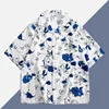 Blue and white
