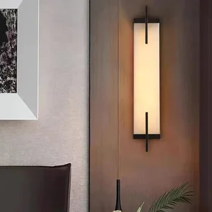 Spanish Marble Wall Lamp Light Luxury Living Room Designer High-end Villa Hotel Corridor Aisle Wall Lamp