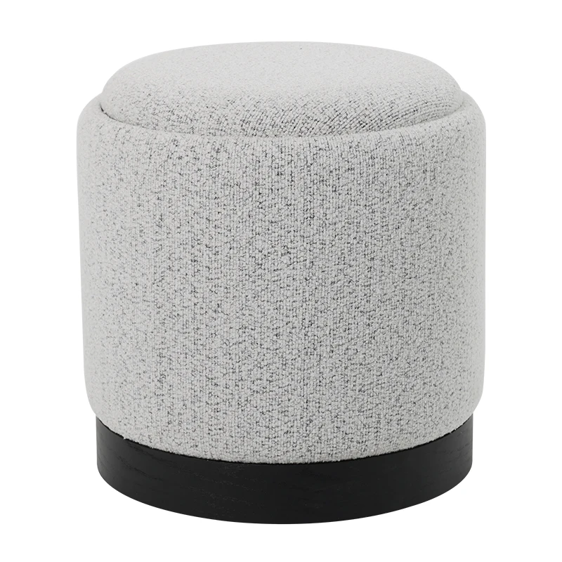 Customized Storage Ottoman Stool for Living Room Modern Inside Furniture New Design Velvet Fabric Ottoman