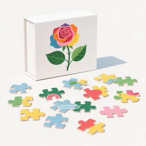 Customize 1,000 Rose-patterned Jigsaw Puzzles Unisex Paper Puzzles Are Suitable for Both Adults and Children