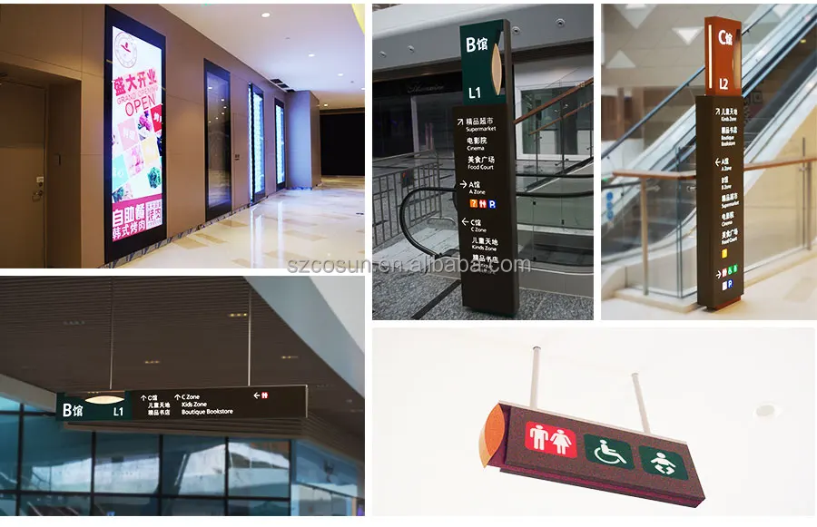 Cosun Outdoor Led Pylon Sign Light Box Modern Monument Sign Design for ...