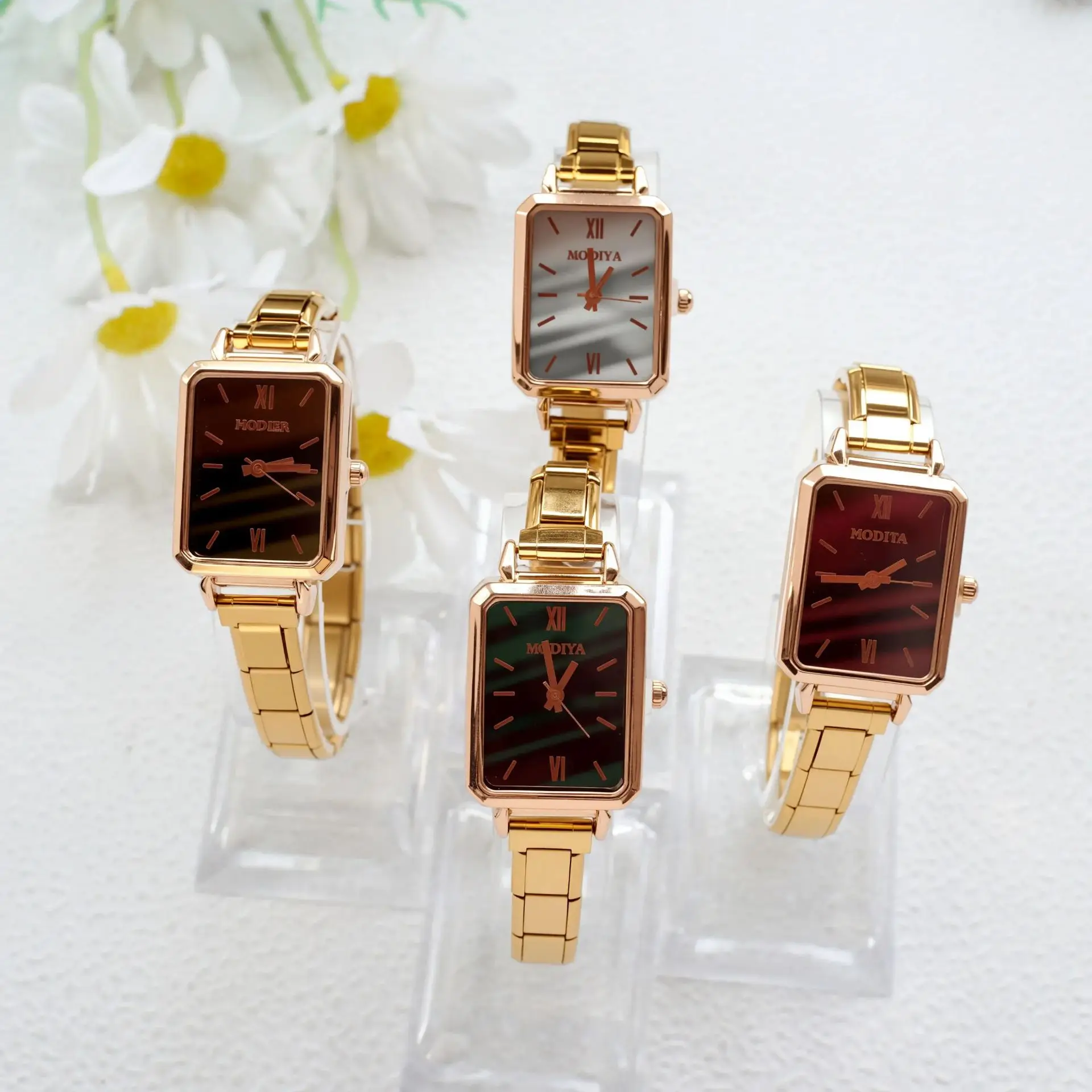 Best-selling European American Modular Stainless Steel Bracelet Watch for Women Eco-Friendly Quartz Movement Versatile DIY