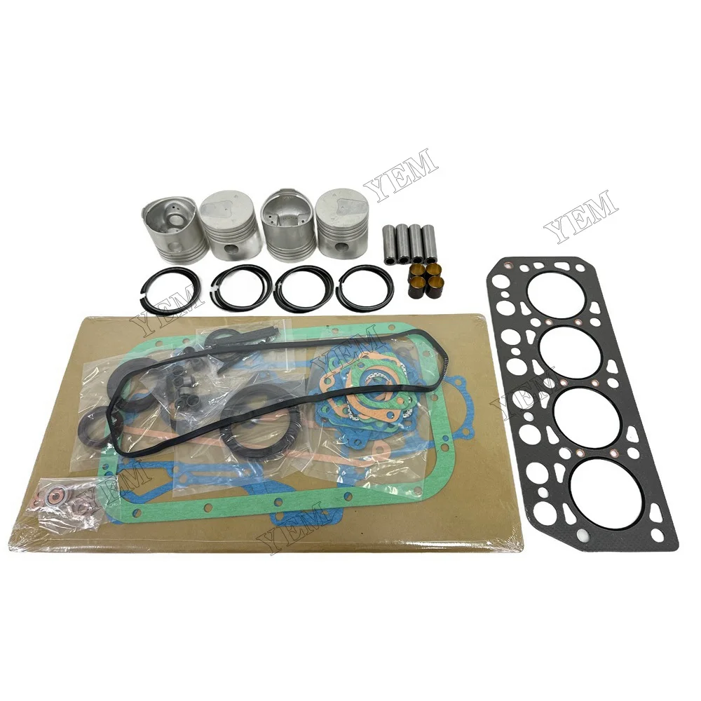 For Mitsubishi K4D Repair Kit With Full Gasket Set Piston Rings Engine Parts 5