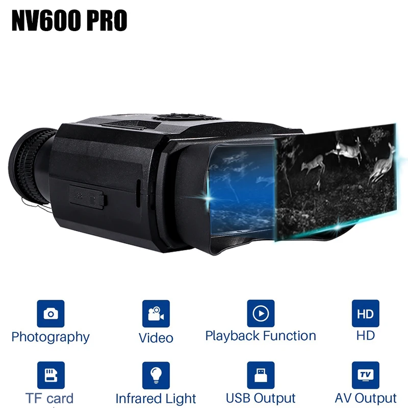 Large Screen Digital Highdefinition Infrared Nv600pro Camera Night