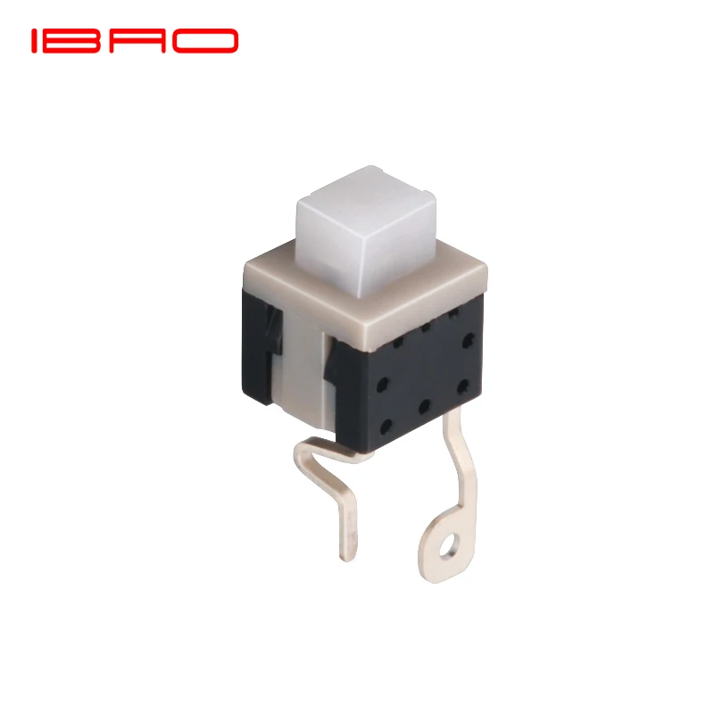 Плоская Водонепроницаемая Защитная крышка IBAO PAD Series pcb, 4 контакта, миниатюрная световая мощность, 220 В, Мгновенный кнопочный переключатель