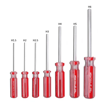 Factory Wholesale Cr-v Steel 4mm Hex End Screwdriver S2 Steel 5mm Hex Head Screwdriver Bit 6mm Hex Shank Screwdriver Set