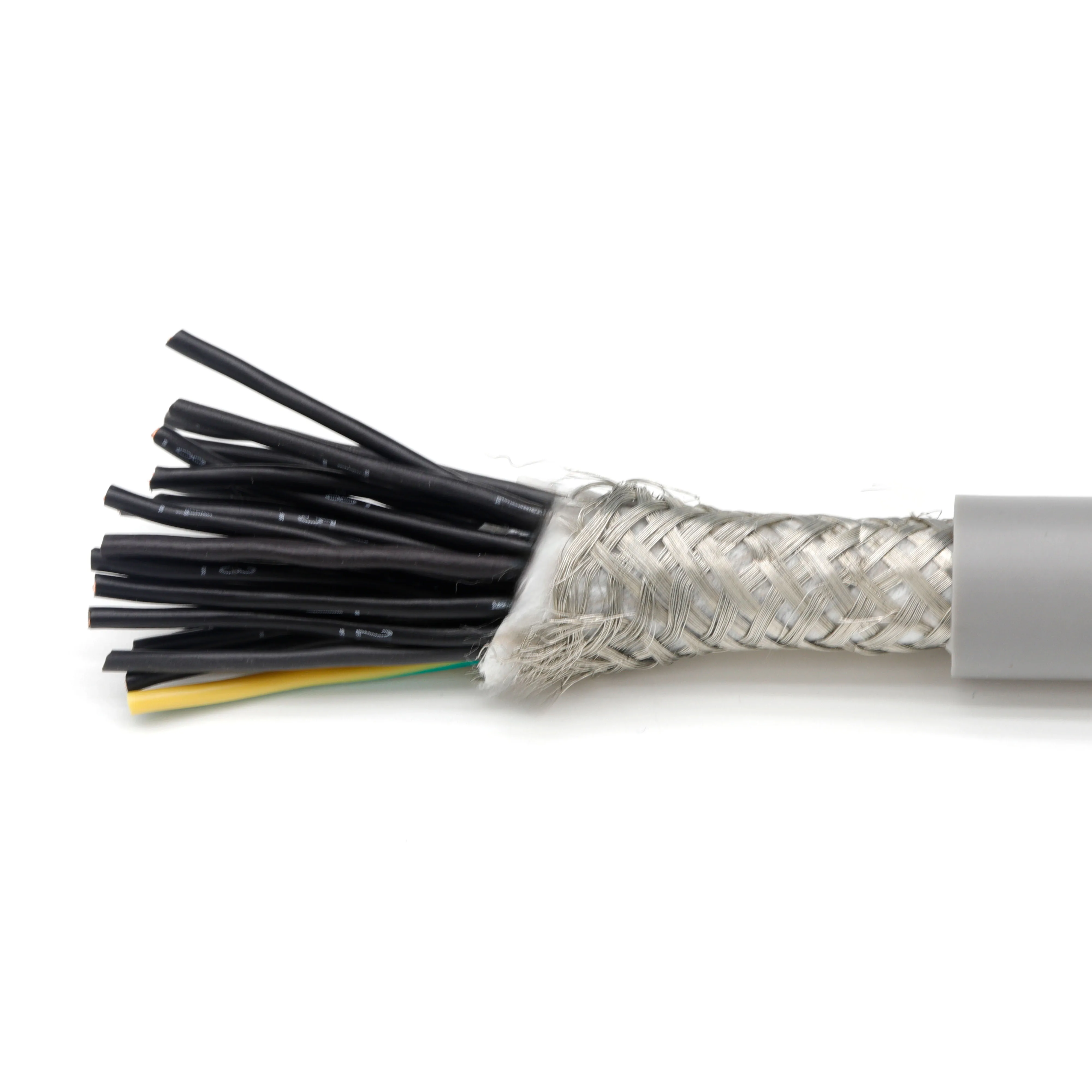 Multi Core Control Cable 14 16 18 20 22 Core Shield Cable Wire Liycy Jz oz 0.3 0.5 0.75 1 mm Shielded Braid Flex Sensor Kabel