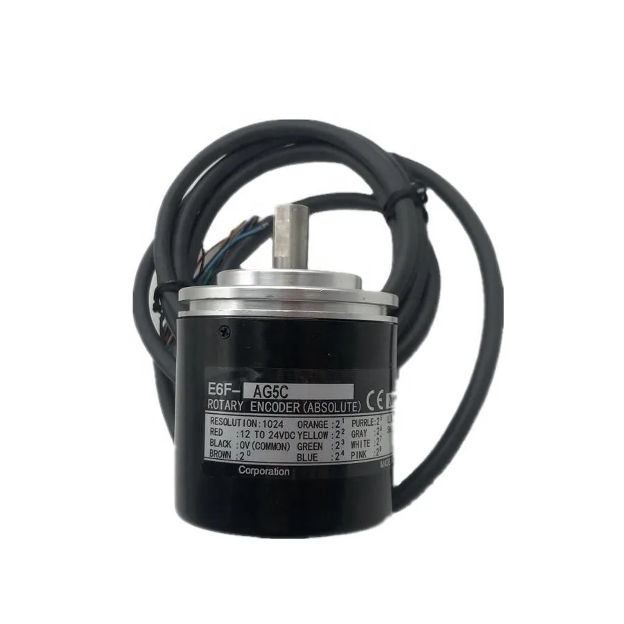 کدگذار چرخشی مطلق اوریجینال جدید اُمرن مدل E6F-AG5C. این محصول بازخورد دقیق‌تری از موقعیت و زاویه ارائه می‌دهد و دارای عملکرد پایدار و مقاومت در برابر لرزش است. این کدگذار برای کنترل حرکت صنعتی و موقعیت‌یابی مکانیکی بسیار مناسب است.