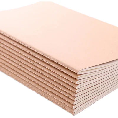 Customizable A4/A5/A6 Sizes Kraft Paper Notebook Student Diary Book with Custom LOGO for Students Notebook