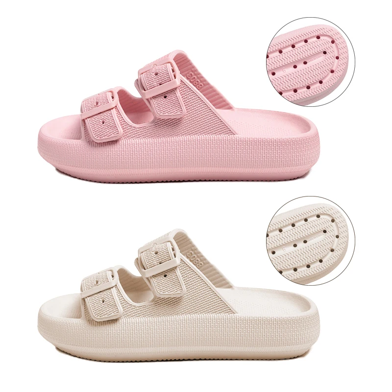 Pinzone Пользовательские шлепанцы без задника с открытыми пальцами Eva толщиной мягкое дно оптовая мягкие кожаные сандалии для использования вне помещений; Чувственные Лидер продаж