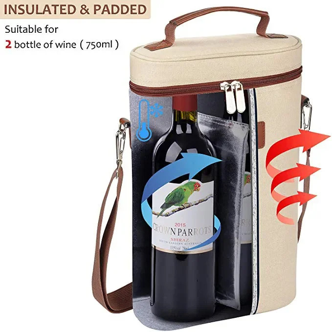 2 Bottle Wine Cooler Bag