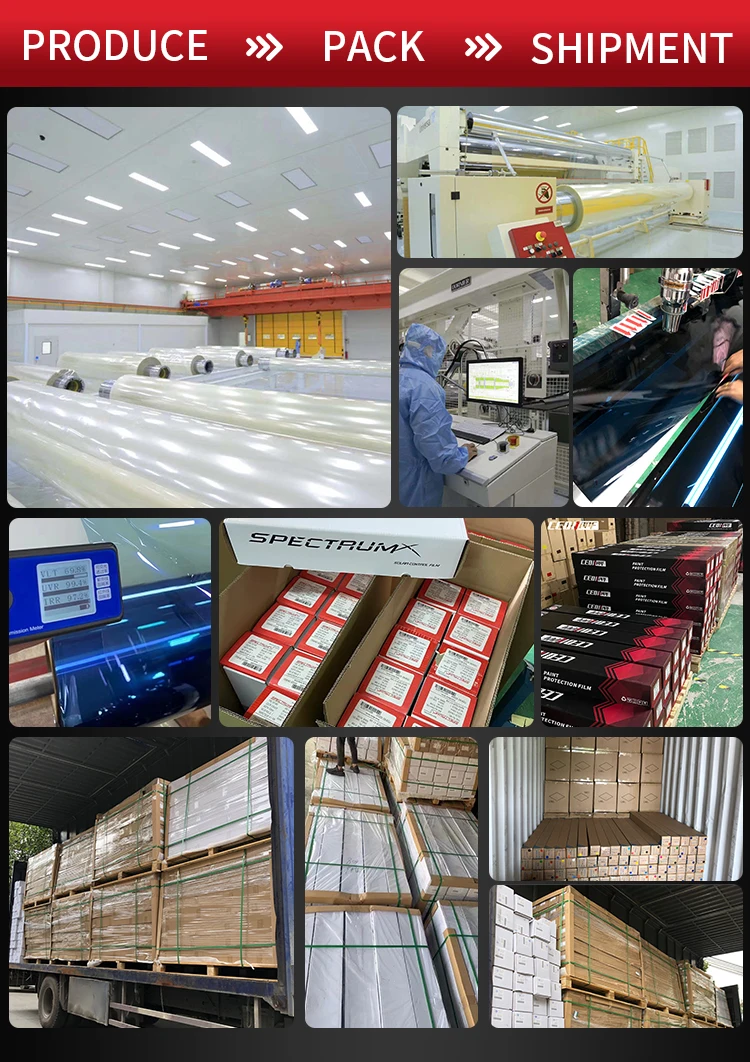 8 Years Warranty 100% IRR UV Curing Nano Ceramic Film for Car Window with Clear Vision and Great Heat Rejection